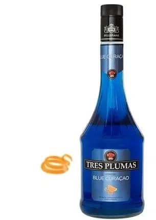 TRES PLUMAS BLUE CURACAO